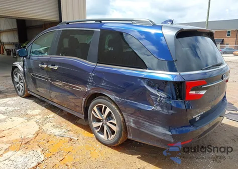 2022 Honda Odyssey Touring from USA, damaged, VIN 5FNRL6H86NB004865